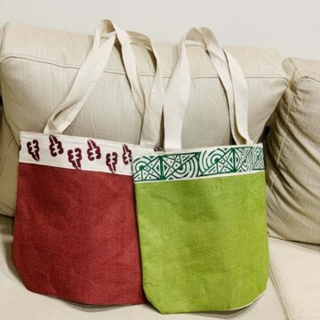 Jute Bag with Border