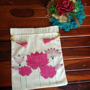 LOTUS BLOOM PRINT Potli